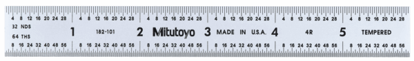 Mitutoyo 6" Wide Rigid Steel Rule