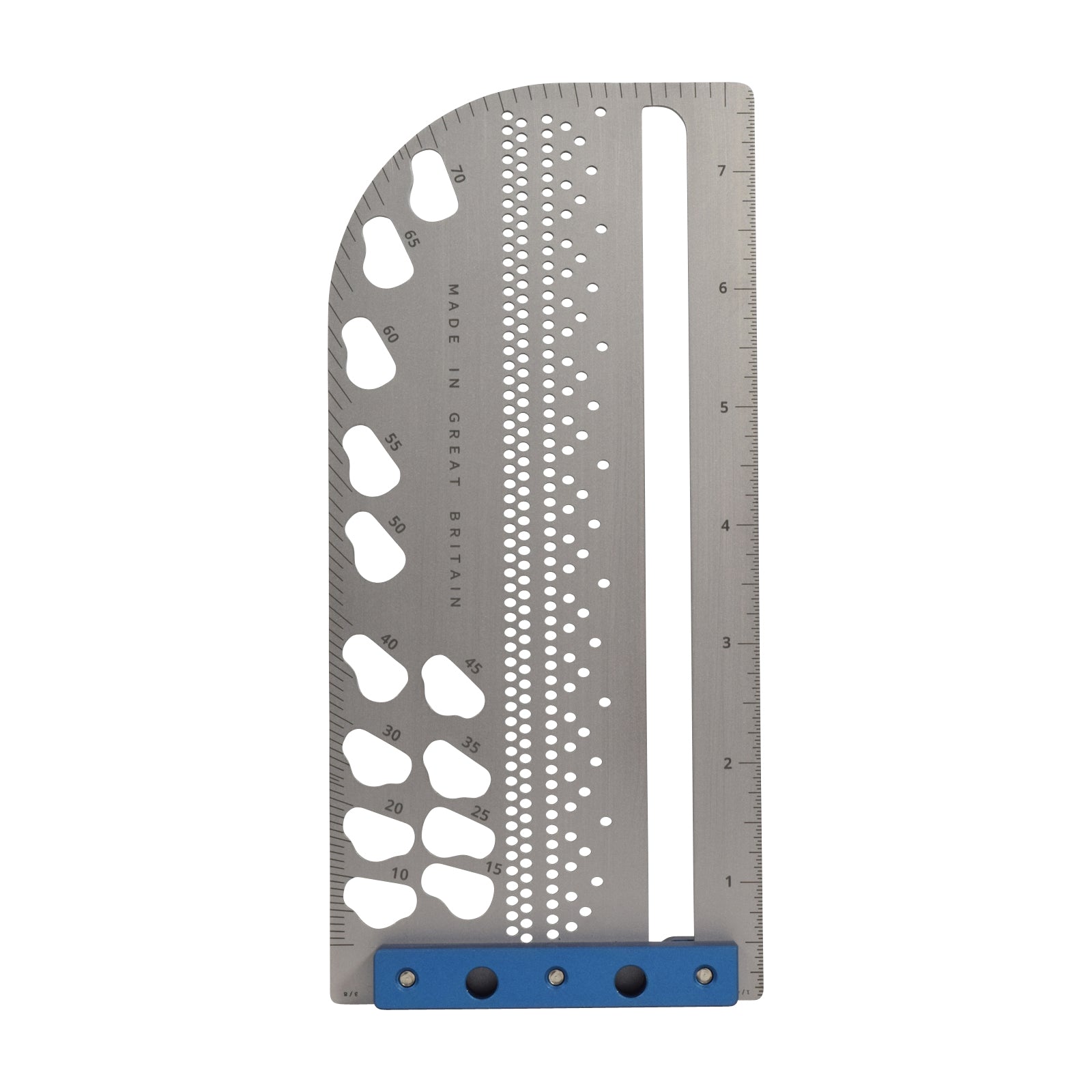 TrigJig Pocket Square set 7 inch tool reverse view