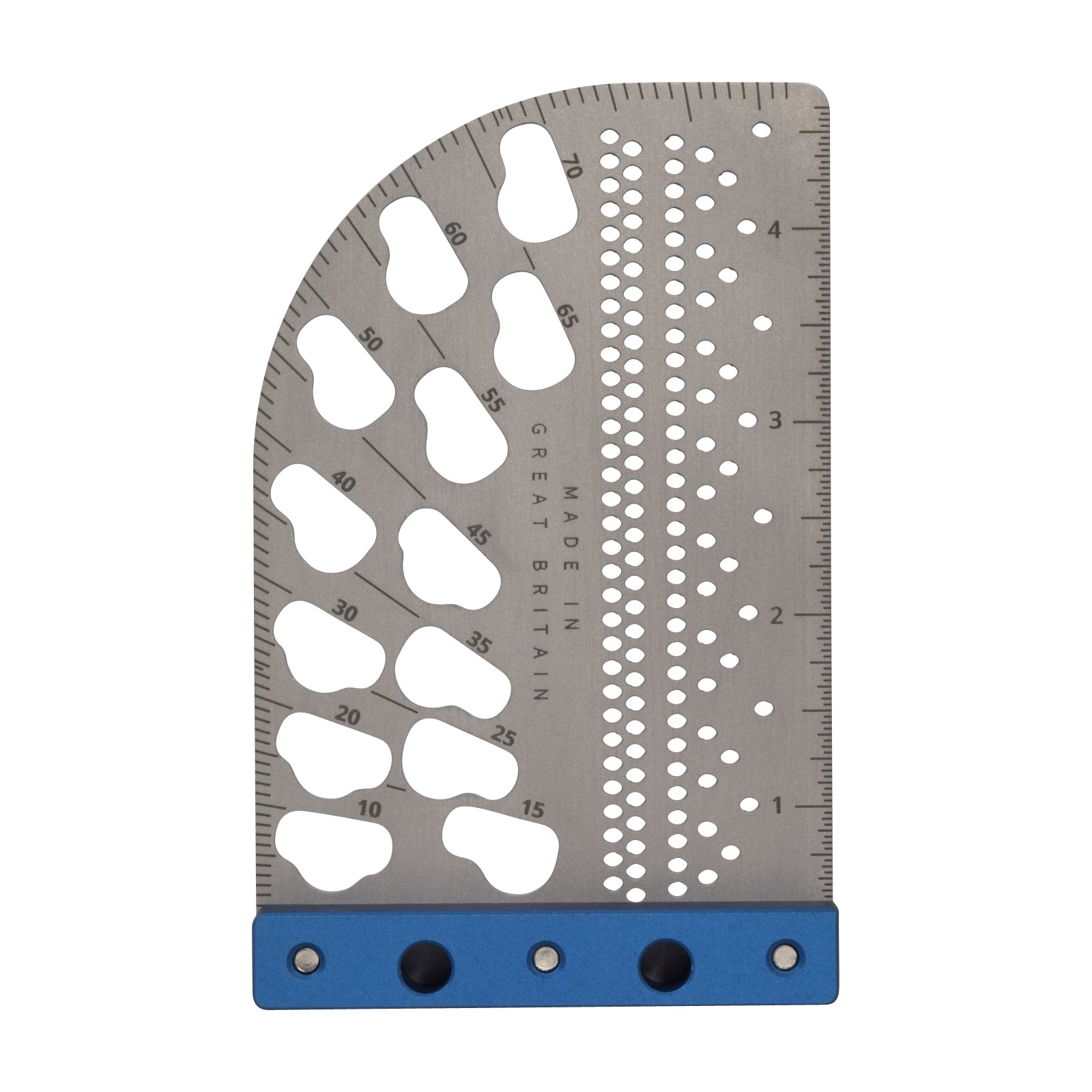 TrigJig Pocket Square set 4 inch tool reverse view