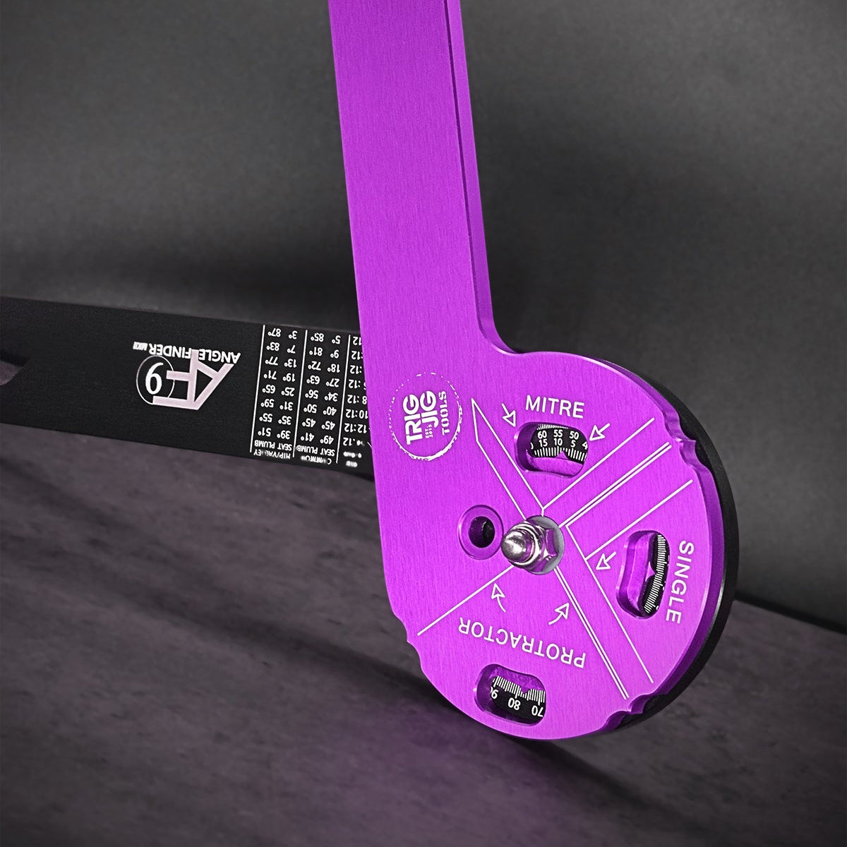purple angle finder tool